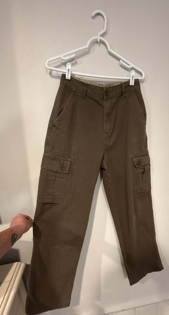 Arizona Jean Company Cargo Pants Size 29/32 Brown Cotton